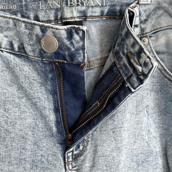 Lane Bryant Boyfriend Jeans, Sz 18 (40" x 32") Distressed Look, New without Tags - Picture 14 of 16